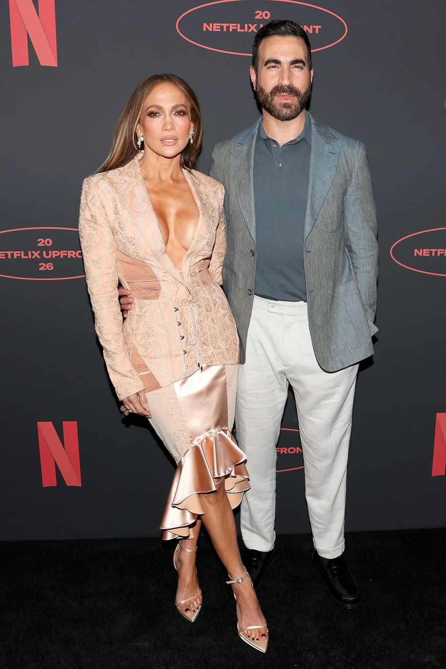 Jennifer Lopez and Brett Goldstein Netflix Upfront Hot Pics