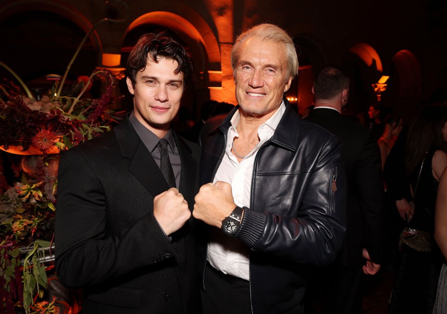 Nicholas Galitzine and Dolph Lundgren Masters of the Universe World Premiere after party Hot Pics
