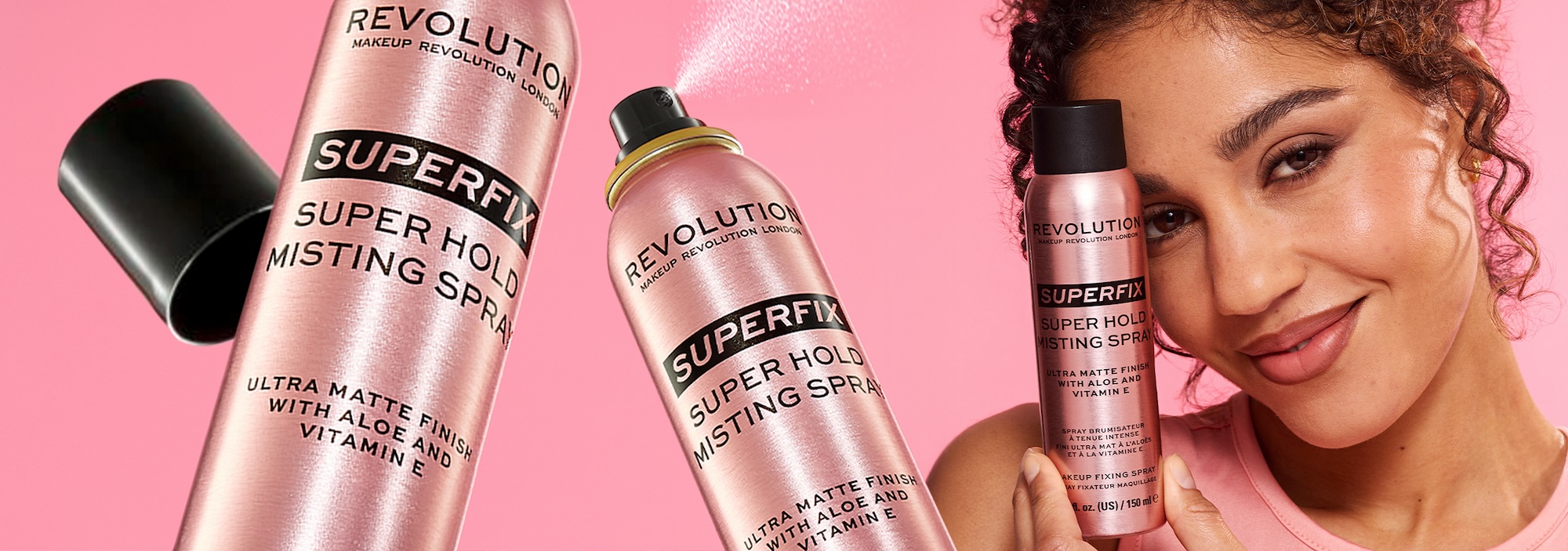 Revolution’s $16 Superfix Setting Spray Offers 4 Finishes for Every Kind of Makeup Wear