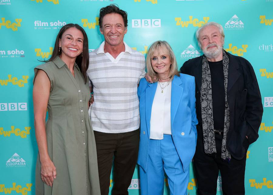 Sutton Foster Hugh Jackman Twiggy Lawson and Leigh Lawson LA Screening TWIGGY Hot Pics